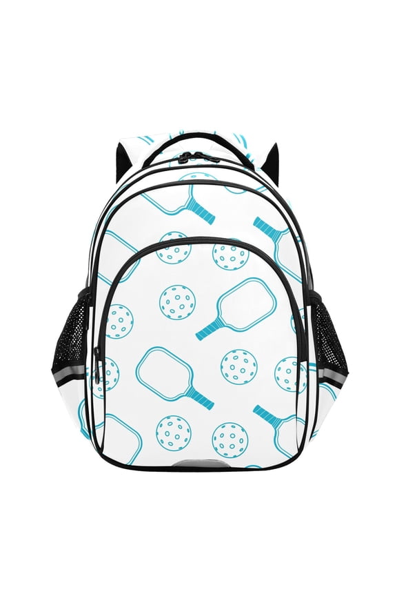 Pickleball Blue School Backpack Elementary Bag Bookbag Travel Rucksack