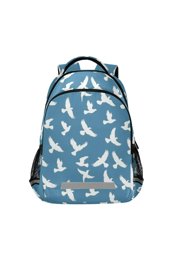 Pigeon Flying Backpack Elementary School Bag Bookbag Travel Rucksack