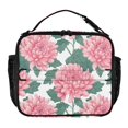 thumbnail image 1 of ALAZA Pink Chrysanthemum Flower Lunch Box Insulated Lunch Bag Cooler Tote with Shoulder Strap, 1 of 7