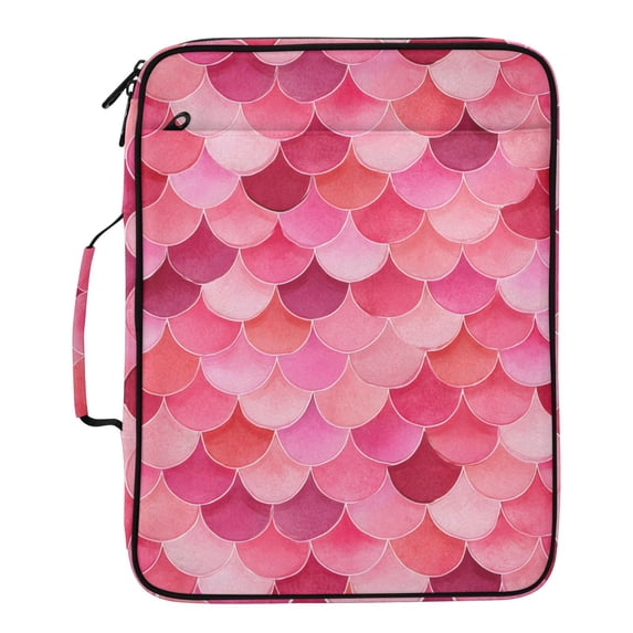 ALAZA Pink Dragon Scales Pattern Expanding Accordion File Folder 3 Ring ...
