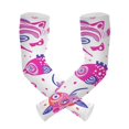 thumbnail image 1 of ALAZA Pink Fish UV Sun Protection Arm Sleeves UPF 50+ Compression Cooling Sleeve 1 Pair, 1 of 7
