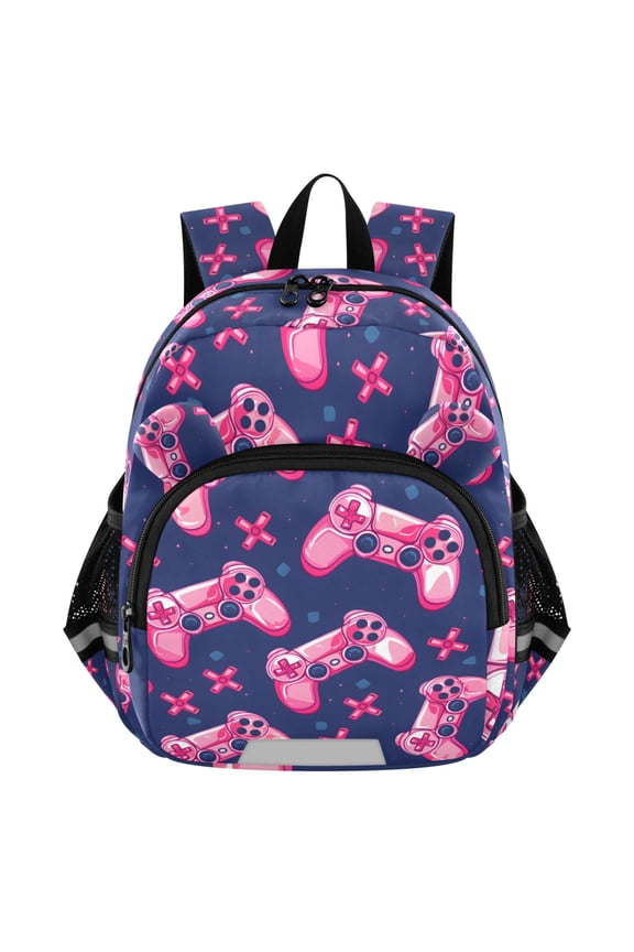 Pink Handle Mini Backpack School Bookbag Age 3-7 Small