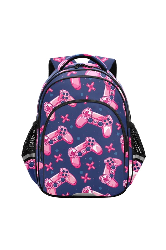 Pink Handle School Backpack Elementary Bag Bookbag Travel Rucksack