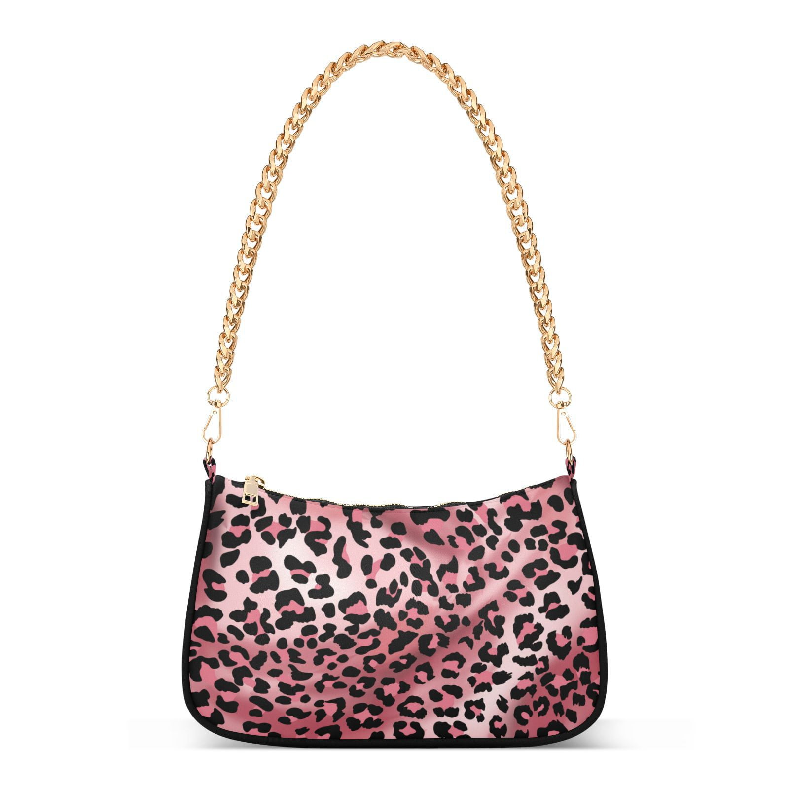 ALAZA Pink Leopard Print Cheetah Tie Dye Shoulder Bag Purse
