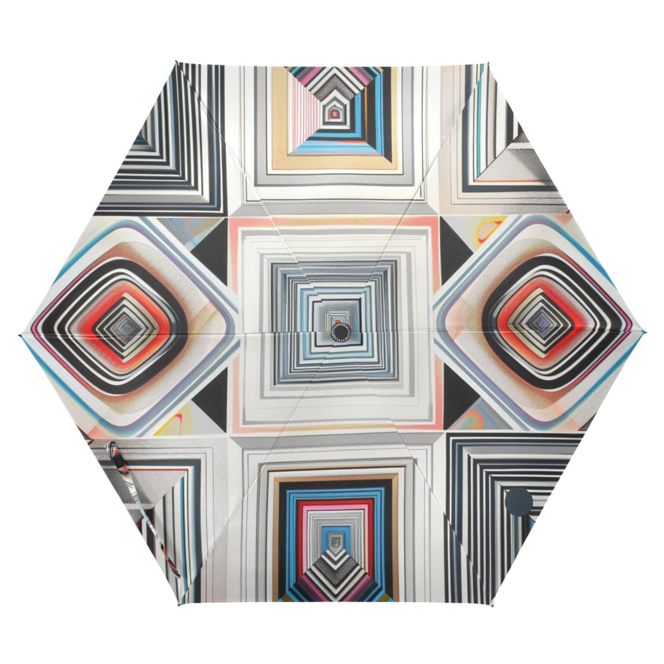 Bats Black Folding Umbrella - Compact, Automatic Open/Close, Windproof & UV Protection | Inverted Travel Umbrella For Rain/Sun