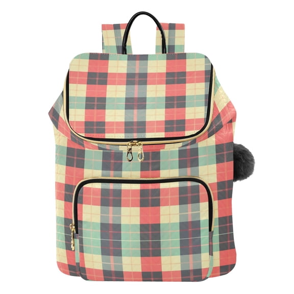ALAZA Plaid Grid Pattern Travel Backpack Laptop Bag Large Capacity Daypack