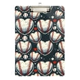 thumbnail image 1 of ALAZA Plastic Clipboard A4 Letter Size Decorative Clipboards for Students Women Men 9" x 12.5" Baseball Heart Shape, 1 of 6