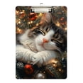 thumbnail image 1 of ALAZA Plastic Clipboard A4 Letter Size Decorative Clipboards for Students Women Men 9" x 12.5" Dream Cat Christmas, 1 of 6