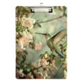 thumbnail image 1 of ALAZA Plastic Clipboard A4 Letter Size Decorative Clipboards for Students Women Men 9" x 12.5" Hummingbird Floral, 1 of 6