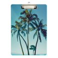 thumbnail image 1 of ALAZA Plastic Clipboard A4 Letter Size Decorative Clipboards for Students Women Men 9" x 12.5" Summer Palm Tree, 1 of 6