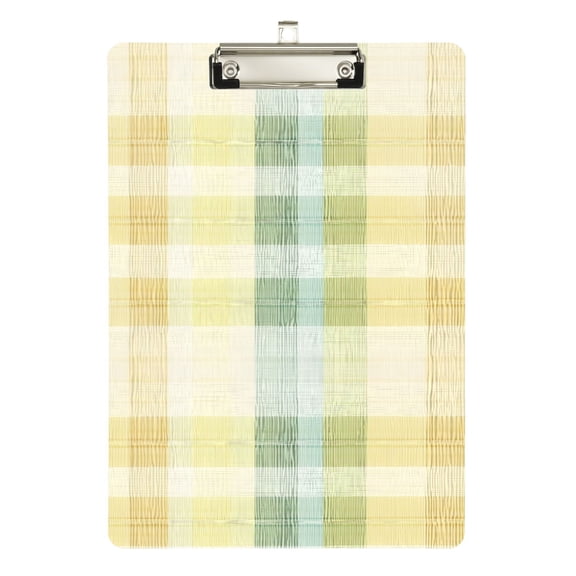 ALAZA Plastic Clipboard A4 Letter Size Decorative Clipboards for Students Women Men 9" x 12.5" Tie Dye Checkered