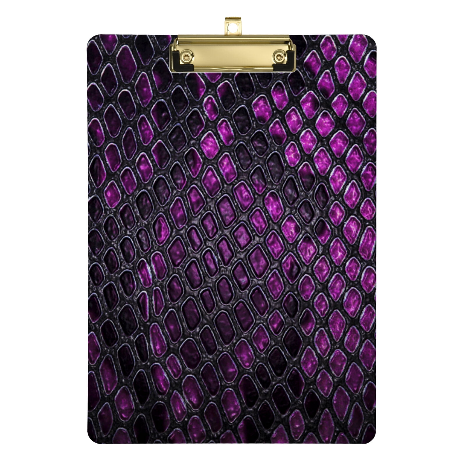 ALAZA Purple Black Snake Skin Print Clipboards for Kids Student Women ...
