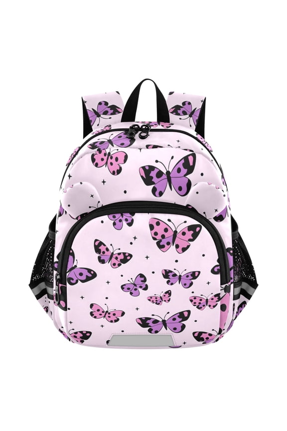 Purple Butterfly Mini Backpack School Bookbag Age 3-7 Medium