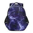 thumbnail image 1 of ALAZA Purple Lightning Marble School Backpack Elementary Bag Bookbag Travel Rucksack, 1 of 6