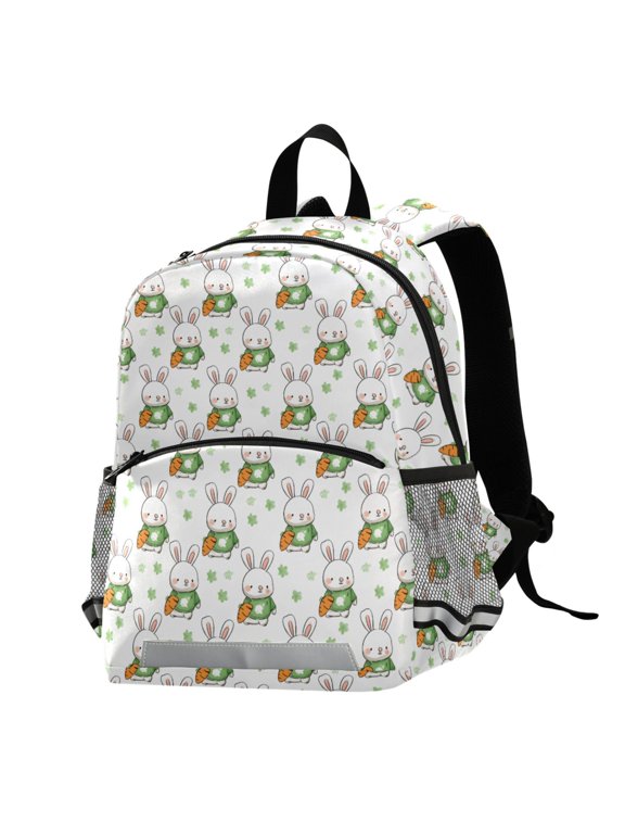 Rabbit Carrots School Backpack Elementary Student Bookbag