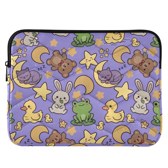 ALAZA Rabbit Frog Bears Lifestyle Pattern Laptop Sleeve Case for 13-14 Inch Computer Cover Bag Medium