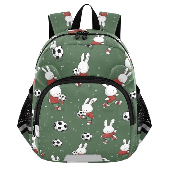 ALAZA Rabbit Play Football Mini Backpack School Bookbag Age 3-7 Small