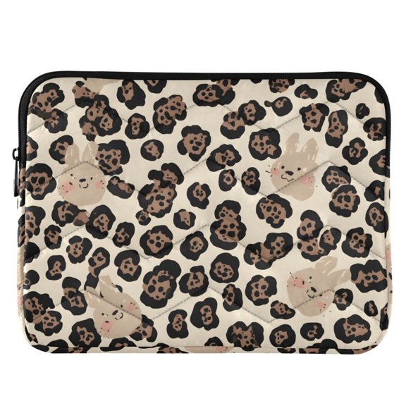 ALAZA Rabbit in Leopard Pattern Laptop Sleeve Case for 13-14 Inch Computer Cover Bag Medium