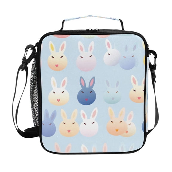 ALAZA Rabbits Easter Lunch Box Insulated Lunch Bag Reusable Thermal Cooler Tote School Picnic