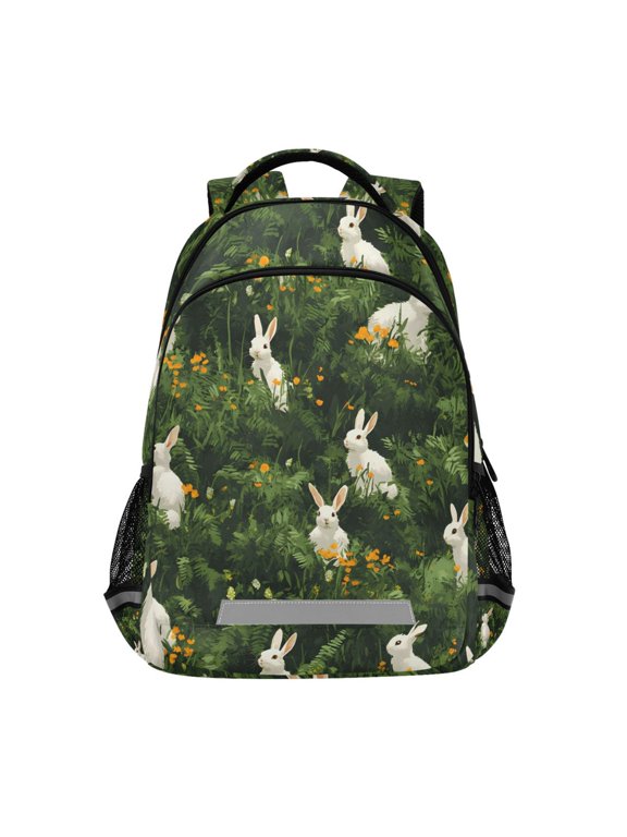 Rabbits in Forest Backpack Elementary School Bag Bookbag Travel Rucksack