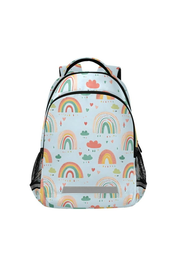 Rainbow Cartoon Cloud Backpack Elementary School Bag Bookbag Travel Rucksack
