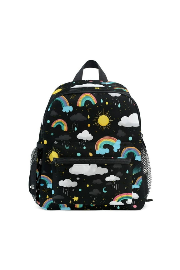 Rainbow Cute Rainy School Backpack Small Bookbag Mini Bags