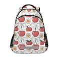 thumbnail image 1 of ALAZA Red Cherry Bow and Daisy Flower Backpack Elementary School Bag Bookbag Travel Rucksack, 1 of 7