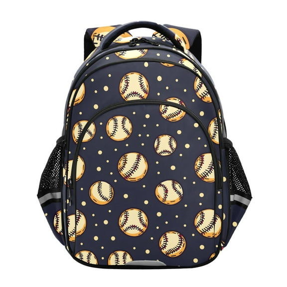 ALAZA Retro Baseball School Backpack Elementary Bag Bookbag Travel Rucksack