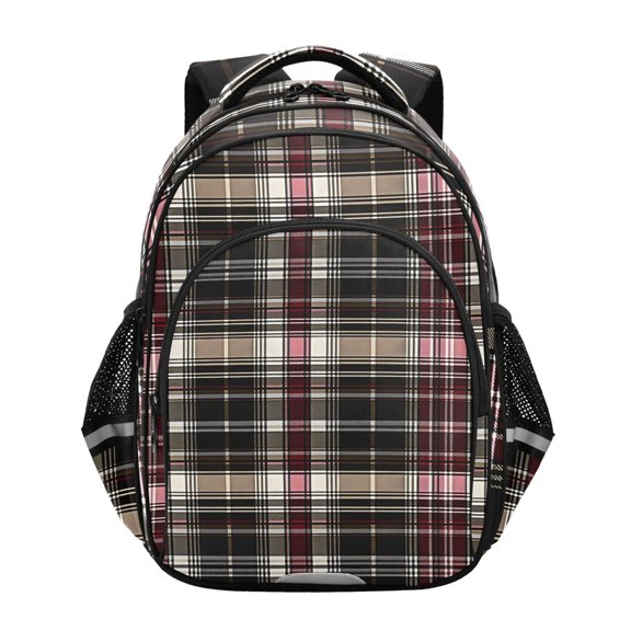 ALAZA Retro Checkered-a1 School Backpack Elementary Bag Bookbag Travel Rucksack