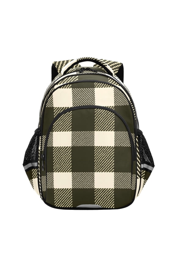 Retro Checkered-z2 School Backpack Elementary Bag Bookbag Travel Rucksack