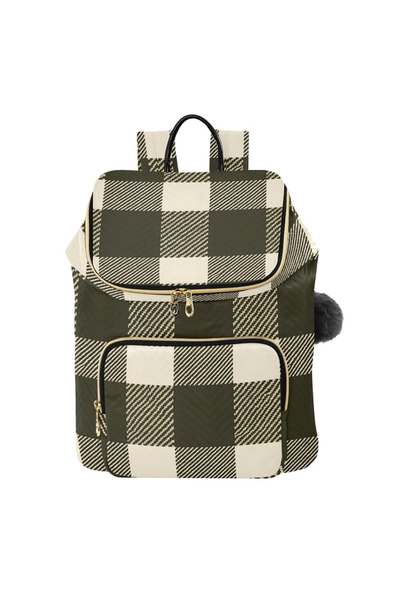 Retro Checkered-z2 Travel Backpack Laptop Bag Large Capacity Daypack