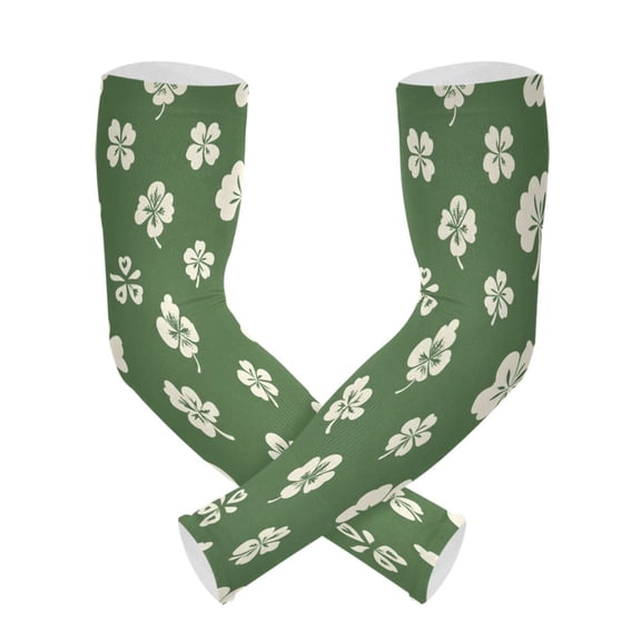 ALAZA Retro Clovers UV Sun Protection Arm Sleeves UPF 50+ Compression Cooling Sleeve 1 Pair