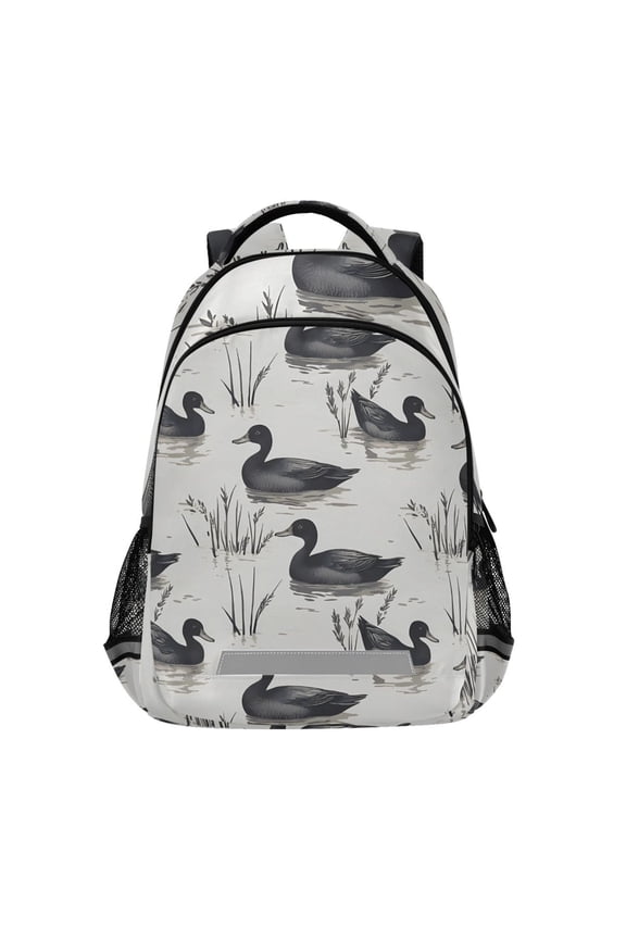 Retro Ducks Swim Backpack Elementary School Bag Bookbag Travel Rucksack