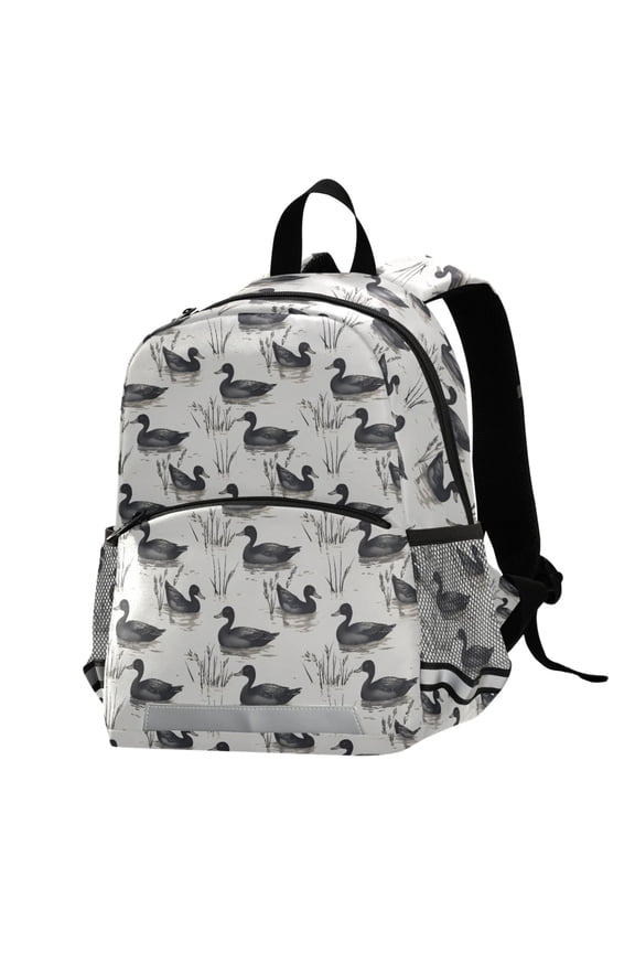 Retro Ducks Swim School Backpack Elementary Student Bookbag