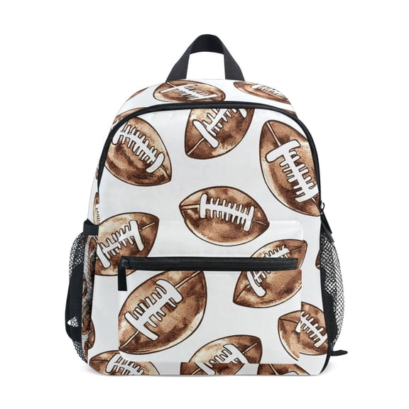 ALAZA Retro Football School Backpack Small Bookbag Mini Bags