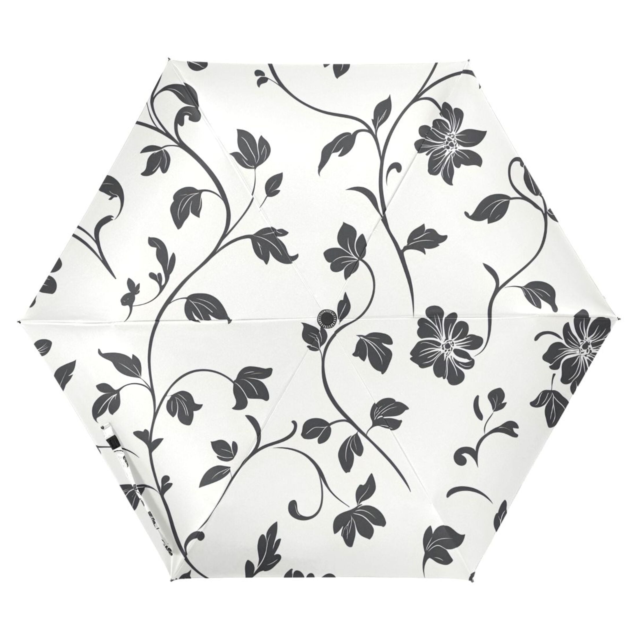ALAZA Retro Leaves-a1 UPF 50+ Compact Folding Umbrella for Rain Travel Umbrella Packable
