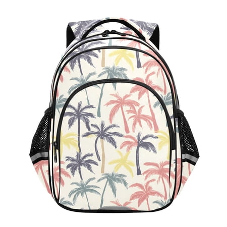 ALAZA Retro Palm Trees School Backpack Elementary Bag Bookbag Travel Rucksack