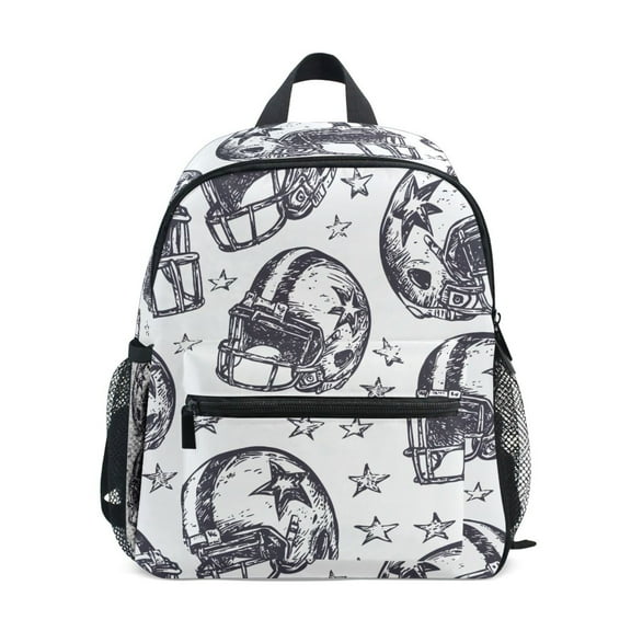 ALAZA Retro Rugby Football School Backpack Small Bookbag Mini Bags