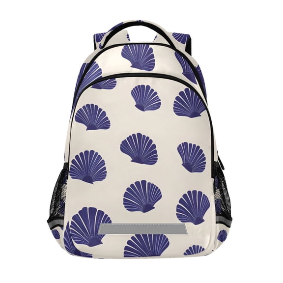 ALAZA Retro Seashells Backpack Elementary School Bag Bookbag Travel Rucksack