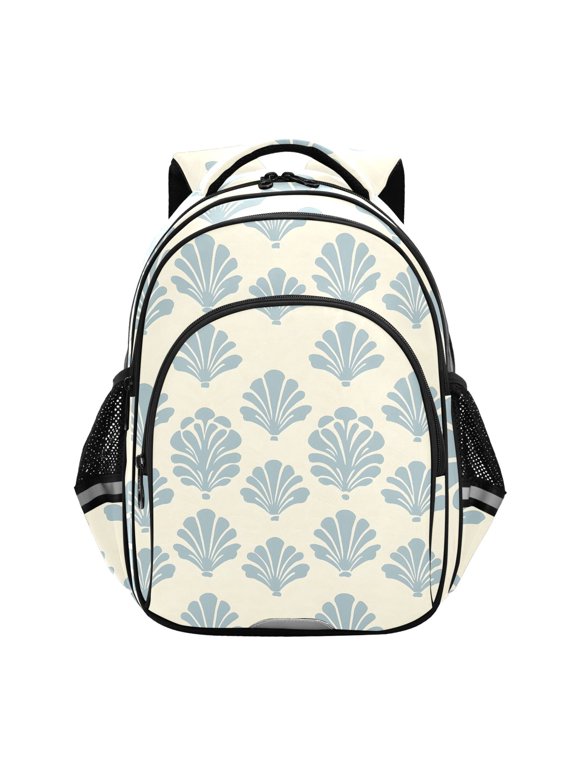 Retro Seashells School Backpack Elementary Bag Bookbag Travel Rucksack
