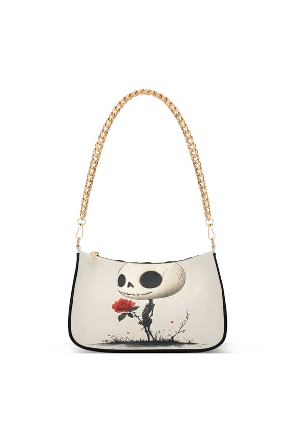 Retro Skull Women's Chain Shoulder Bag Hobo Handbag Tote Crossbody Purse