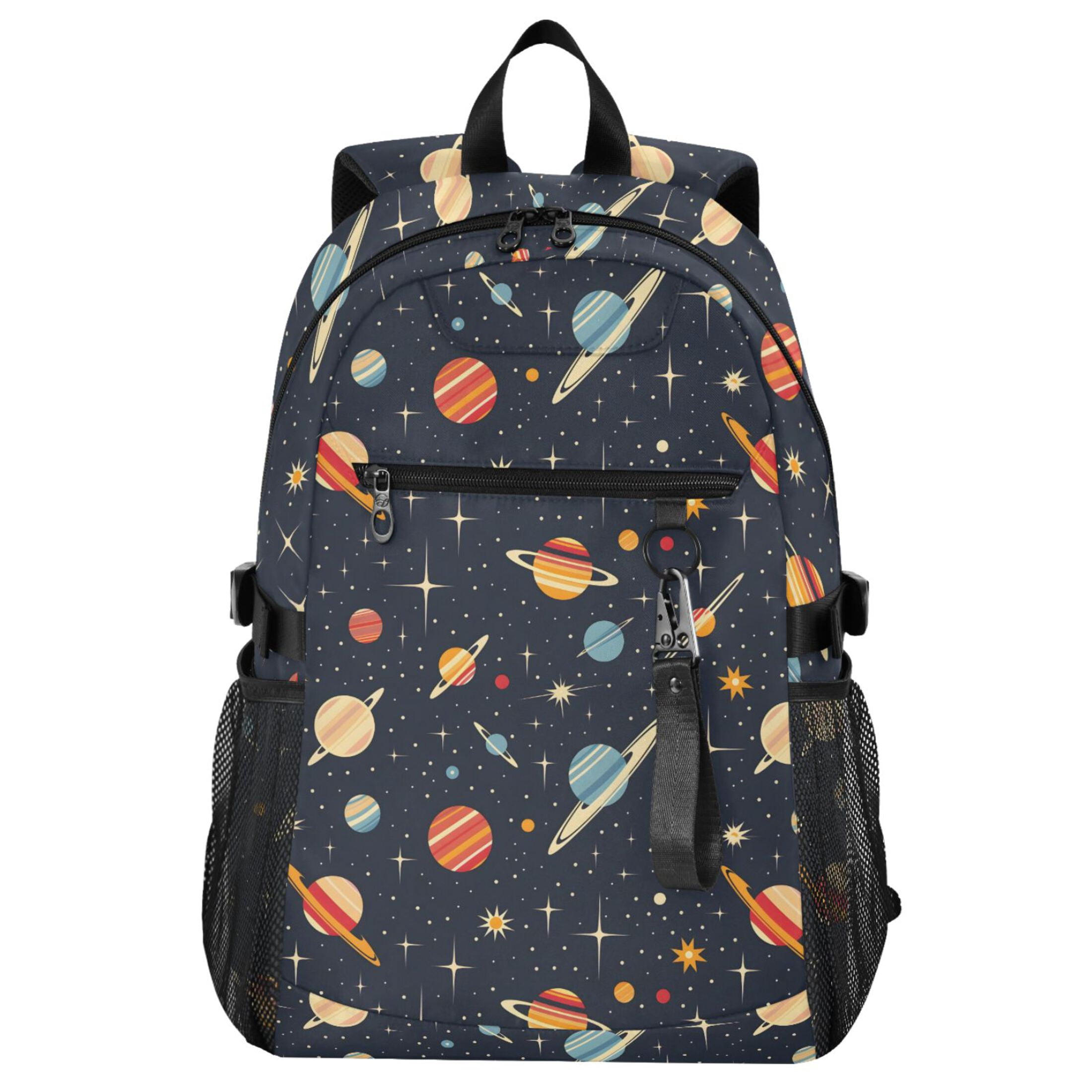 ALAZA Retro Space Planets Pattern School Backpack Travel Laptop Bag ...
