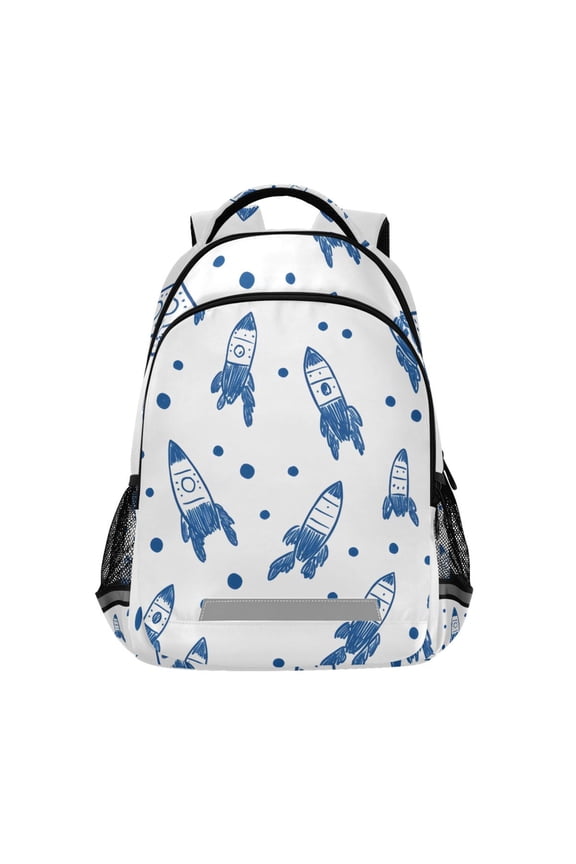 Rockets Backpack Elementary School Bag Bookbag Travel Rucksack