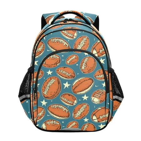 ALAZA Rugby Stars Football School Backpack Elementary Bag Bookbag Travel Rucksack