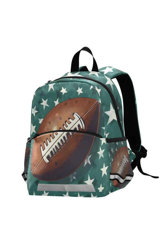 Rugby Ball Stars School Backpack Elementary Student Bookbag