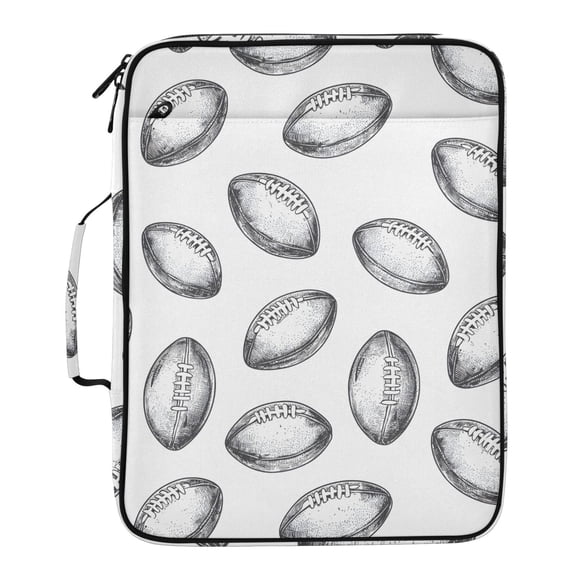 ALAZA Rugby Balls Football Pattern Expanding Accordion File Folder 3 ...