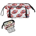 ALAZA Rugby Balls Footballs Pencil Pouch Big Capacity Pencil Case ...