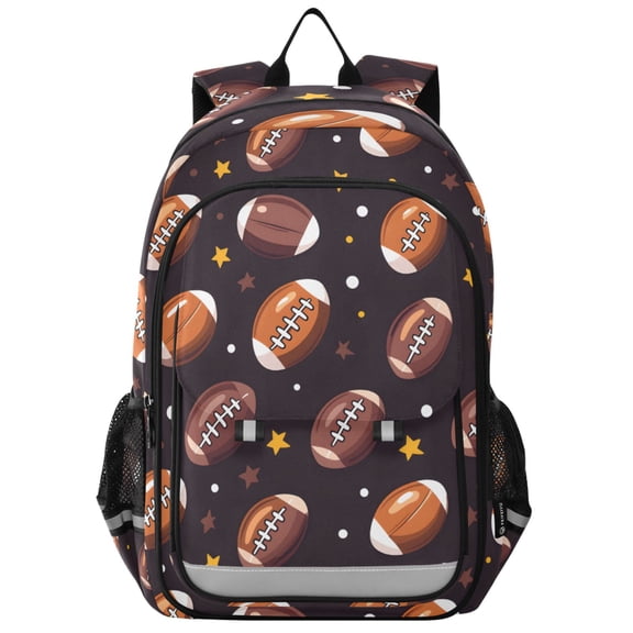 ALAZA Rugby Football Stars Laptop Backpack Purse Travel Bag Casual School Bookbag Rucksack for Women Men