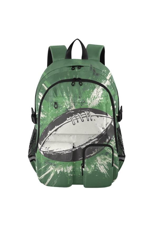 Rugby Football-a1 Print Student Backpack School Bookbag Large Laptop Daypack Travel Bag