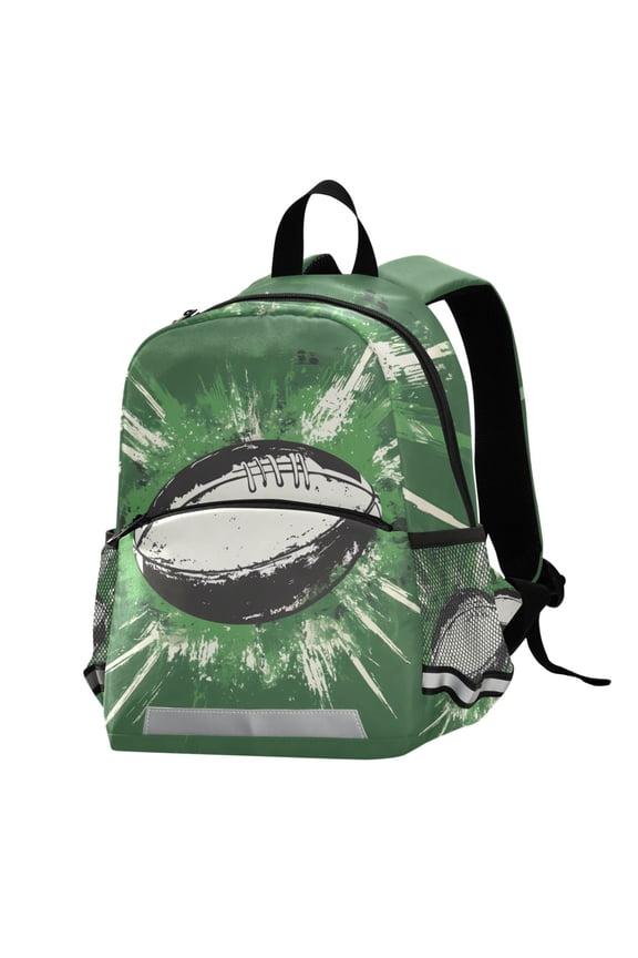 Rugby Football-a1 School Backpack Elementary Student Bookbag